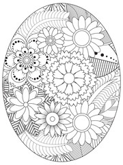 PrintFlowers Coloring Pages For Adules