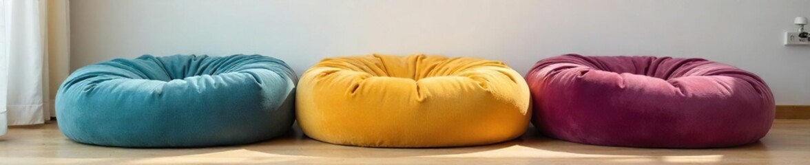 Plush Oversized Floor Cushion Relax and Unwind in Comfort and Style, Perfect for Meditation, Lounging, or Outdoor Seating. Available in Various Colors and Fabrics.