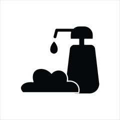 shampoo icons. simple solid vector