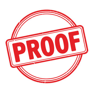 Red proof stamp seal of approval