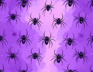 Purple spider pattern