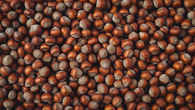 Video clip A collection of nuts piled high, perfect for illustrations or graphics