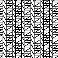 Geometric pattern of repeating black and white zigzag lines forming a textured background