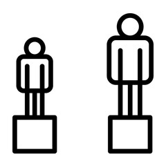 Equality Vector Line Icon Design