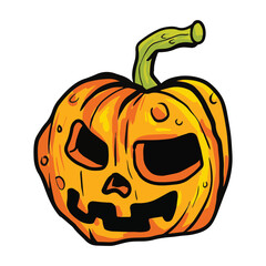 Vector Illustration of halloween pumpkins 
