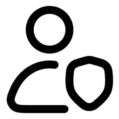User Shield Protection Icon