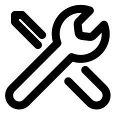 wrench and screwdriver icon