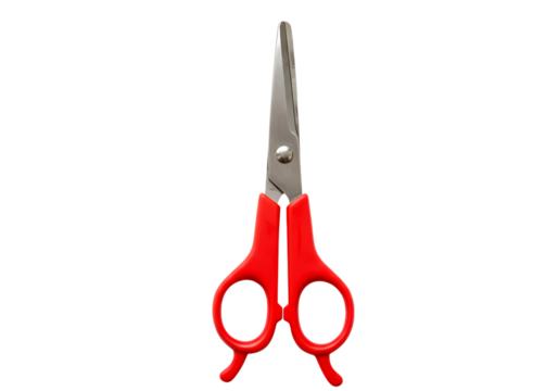 Red Pet Nail Trimmer Scissors Grooming Tool for Small Animals isolated on transparent background