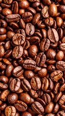 Naklejka premium Close-up of coffee beans