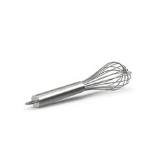 whisk isolated on transparent background, 3D PNG