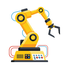 Modern industrial robotic arm for advanced automation and manufacturing processes
