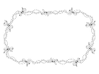 手書きリボンフレーム