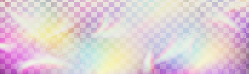 Rainbow background prism ligh with iridescent refraction. 