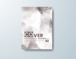 Cards with watercolor background. Design for your cover, date, postcard, banner, logo.