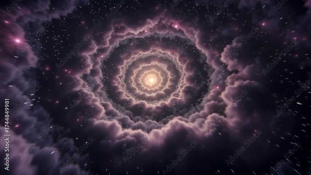 Wall mural cosmic vortex space galaxy nebula abstract celestial universe
