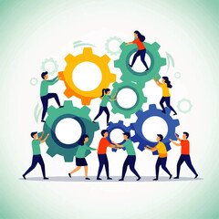 Teamwork and Collaboration Building Success Together.