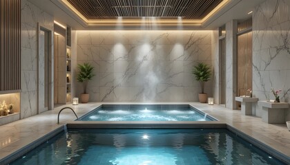 Relaxing Spa Background with Soft Natural Elements and Calm Soothing Atmosphere