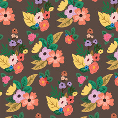 allover pattern design textile vector file flower design