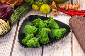 Indian green chicken mint tikka