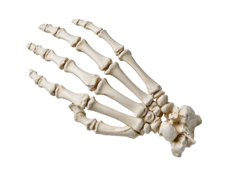 Human skeletal arm and hand bones