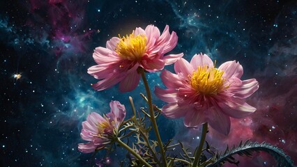 Cosmic Flora Flowers in Space 2