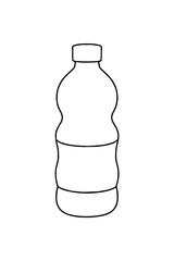 bottle of water isolated