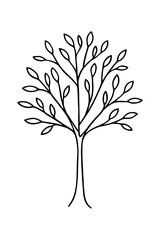 Obraz premium vector tree silhouette