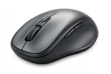 Modern wireless computer mouse with ergonomic design for productivity, gaming, and digital office setup