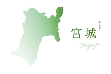 宮城県 地図 Miyagi map ノイズグラデーション テクスチャ