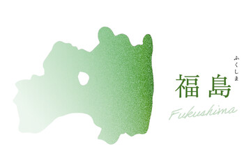 福島県 地図 Fukushima map ノイズグラデーション テクスチャ