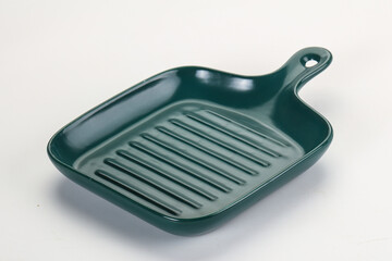 Empty clean color plate dishware