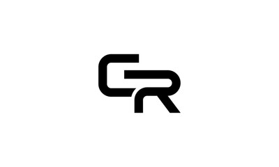 CR initial letters, monogram logo