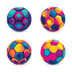Soccer ball illustration on white background