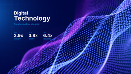 Obraz na płótnie Canvas Cyber Big Data Flow Particles Bokeh. Digital Neural Network. Concept of AI Artificial Intelligence Technology Machine Deep Learning. Digital Communication. Science Technology Presentation Vector. Obraz na płótnie Canvas Cyber Big Data Flow Particles Bokeh. Digital Neural Network. Concept of AI Artificial Intelligence Technology Machine Deep Learning. Digital Communication. Science Technology Presentation Vector.