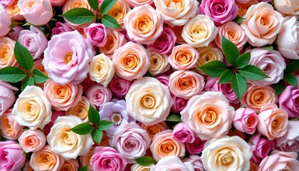 Pastel Floral Arrangement with Soft Focus and Natural Lighting