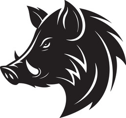 Obraz premium Wolf head tribal tattoo vector illustration