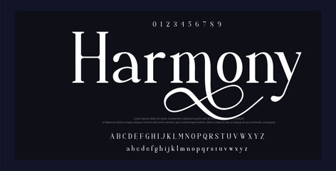 Wide sans serif font for automotive, industrial, sport, esports, fashion and technological industries. Modern typeface, elegant semibold alphabet for logo, lettering, and headline. Vector typography