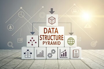 Data Structure Pyramid with Blocks Representing Information Hierarchy in Modern Computing Environments