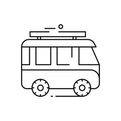 Camper Van Icon vector