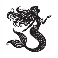 mermaid silhouette