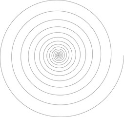 Exponential growth spiral line path – logarithmic spiral vector (PPT-compatible & fully editable)