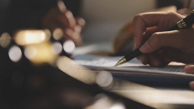 Consultation and conference of professional businesswoman and Male lawyers working and discussion having at law firm in office. Concepts of law, Judge gavel with scales of justice