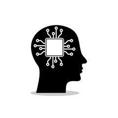 Human technology logo with shadow © sljubisa