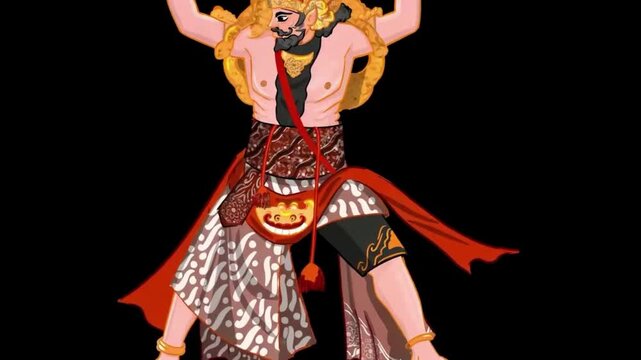 Cultural Heritage: Wayang Gatotkaca Illustration