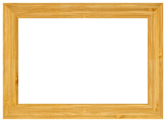 Wooden bamboo rectangle frame, wooden bamboo frame made of a combination of different woods