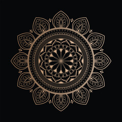 Beautiful Mandala Design Illustration. Geometric ornament circle element.