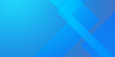 Fototapeta premium Blue gradient geometric banner for website graphic promotions