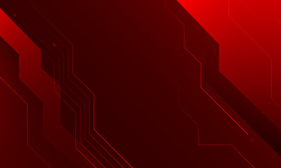 Abstract red technology background. Vector illustration