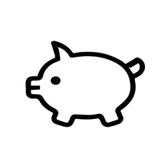 Simple Piggy Bank Savings Icon