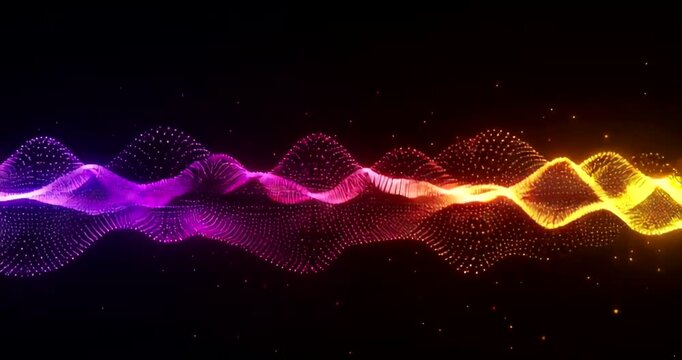 Colorful abstract wave pattern representing sound frequencies in motion (2)